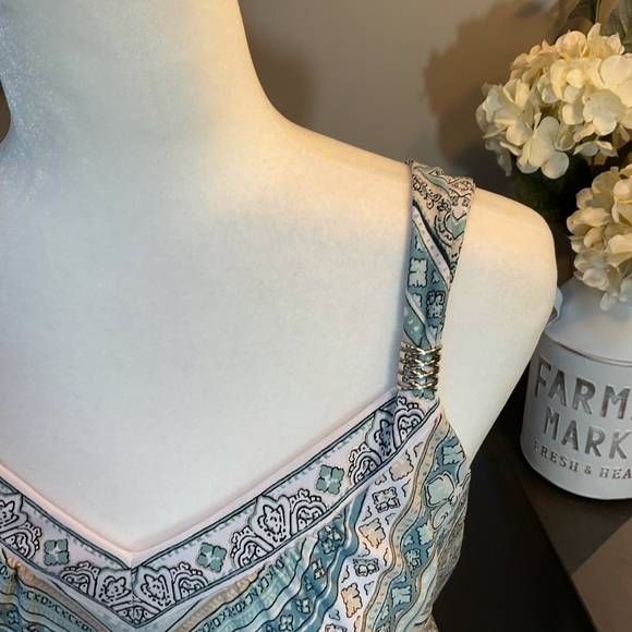 WHBM * Sleeveless Dress w/Gold and Silver Accents - Picture 4 of 7